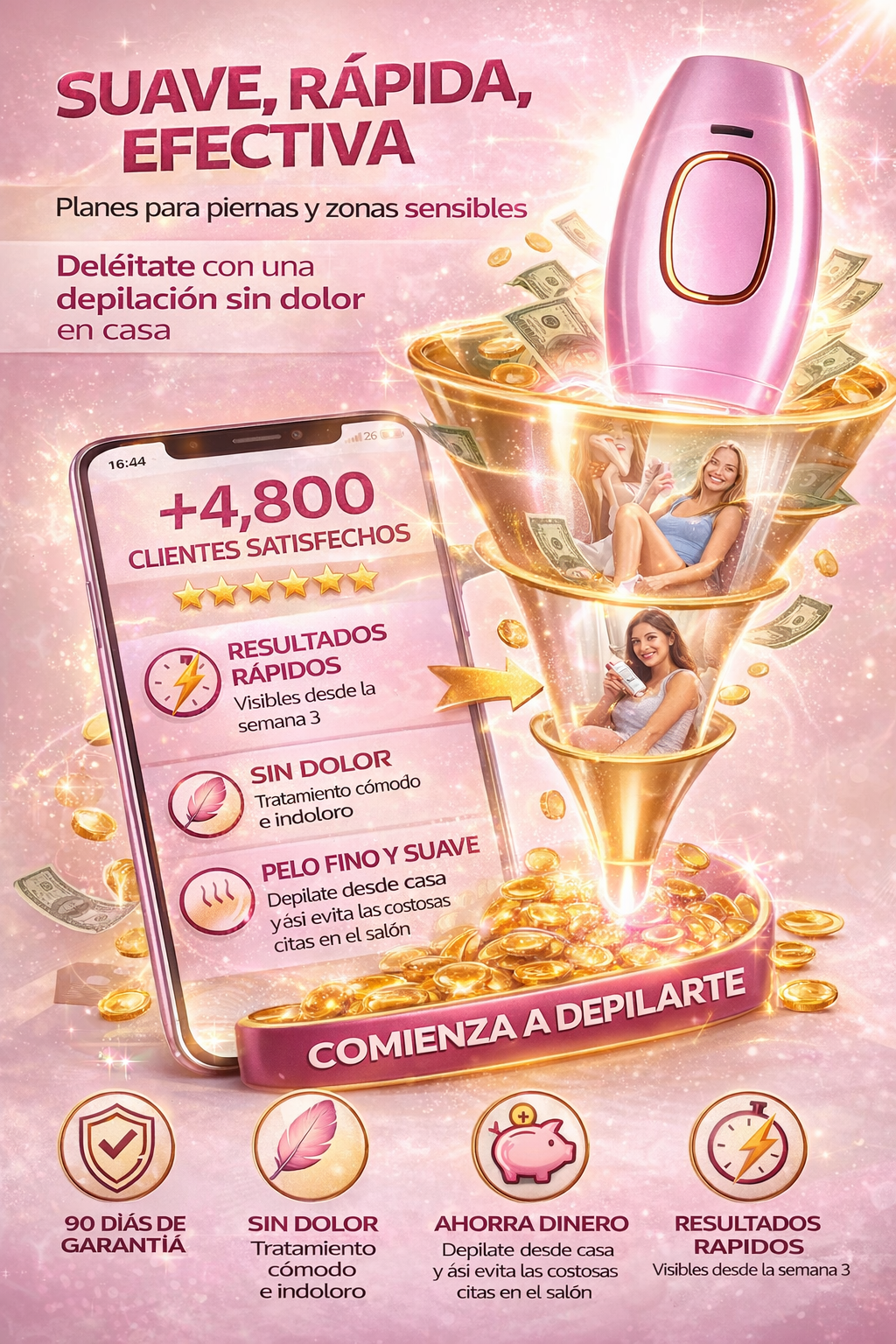 Depiladora láser